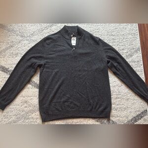 Men’s quarter zip cashmere sweater